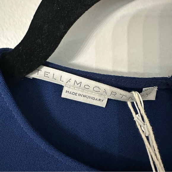 Stella McCartney Women’s Long Tie Sleeve Dress in Midnight Blue Size L, 44 NWT - Picture 5 of 12